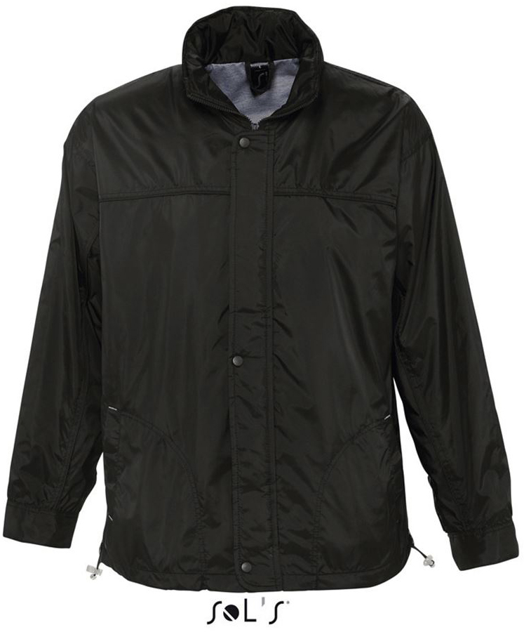 Sol's Mistral - Jersey-lined Water Repellent Windbreaker - Sol's Mistral - Jersey-lined Water Repellent Windbreaker - Black