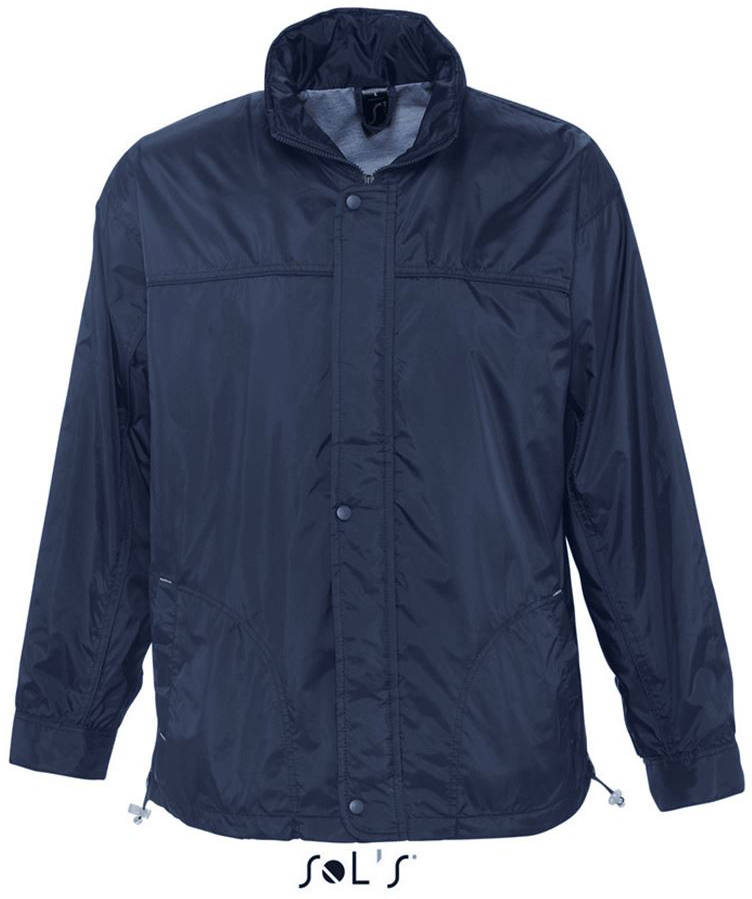 Sol's Mistral - Jersey-lined Water Repellent Windbreaker - modrá