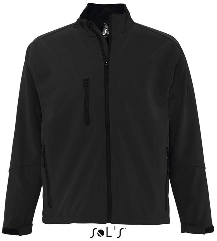 Sol's Relax - Men's Softshell Zipped Jacket - schwarz