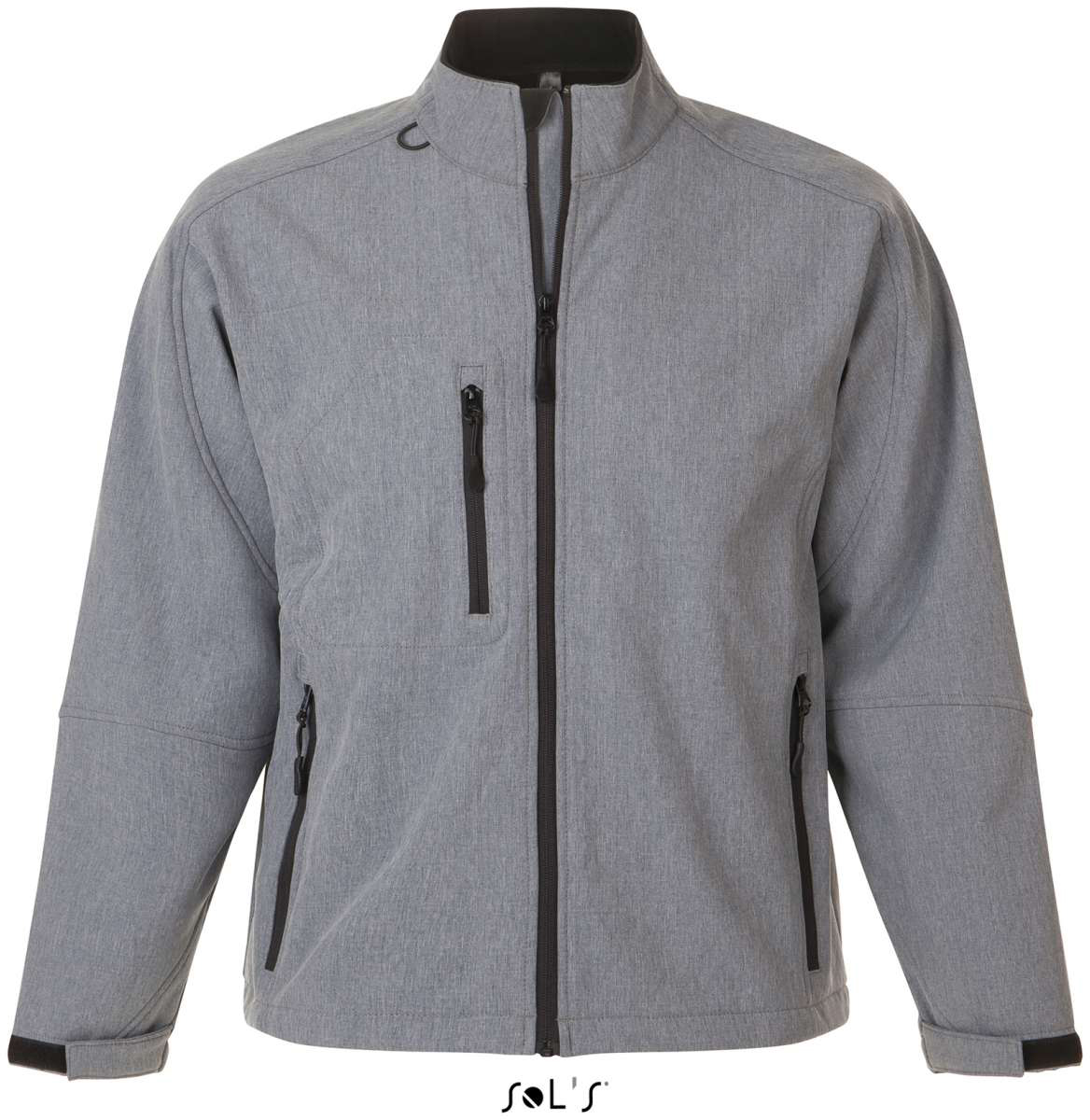 Sol's Relax - Men's Softshell Zipped Jacket - grey