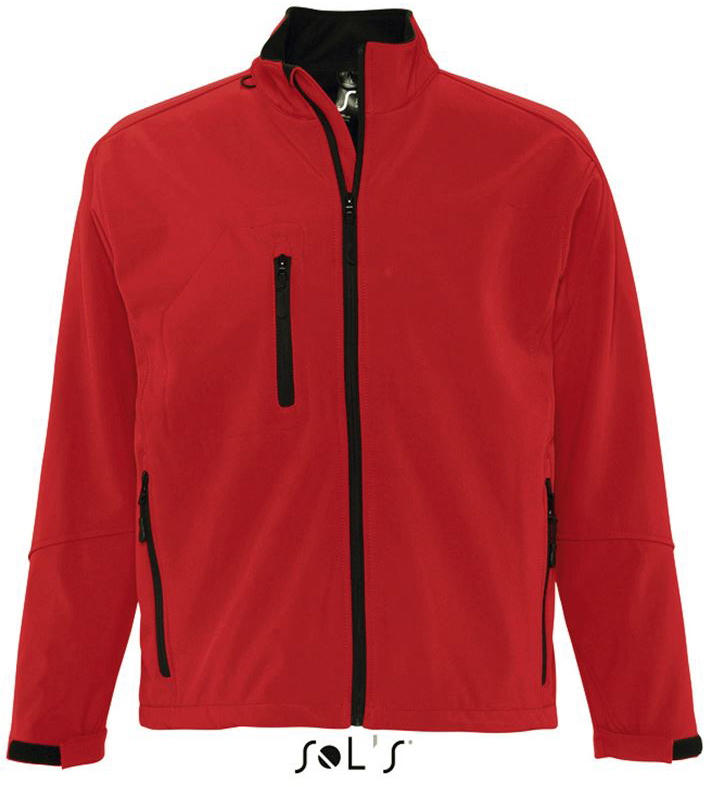 Sol's Relax - Men's Softshell Zipped Jacket - red