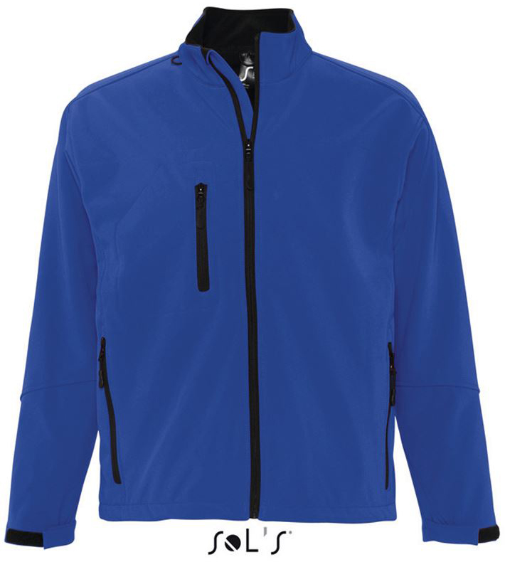 Sol's Relax - Men's Softshell Zipped Jacket - modrá