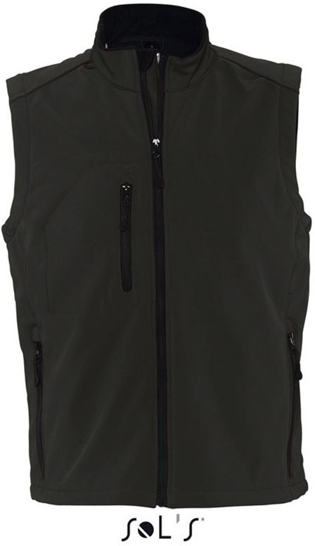 Sol's Rallye Men - Sleeveless Softshell Jacket - Sol's Rallye Men - Sleeveless Softshell Jacket - Black