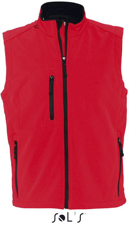 Sol's Rallye Men - Sleeveless Softshell Jacket - Sol's Rallye Men - Sleeveless Softshell Jacket - Cherry Red