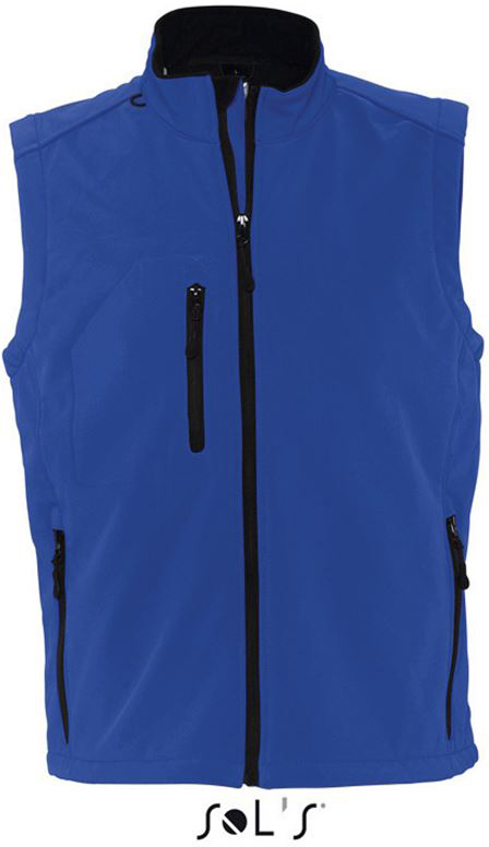 Sol's Rallye Men - Sleeveless Softshell Jacket - blau