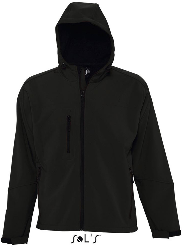 Sol's Replay Men - Hooded Softshell - čierna