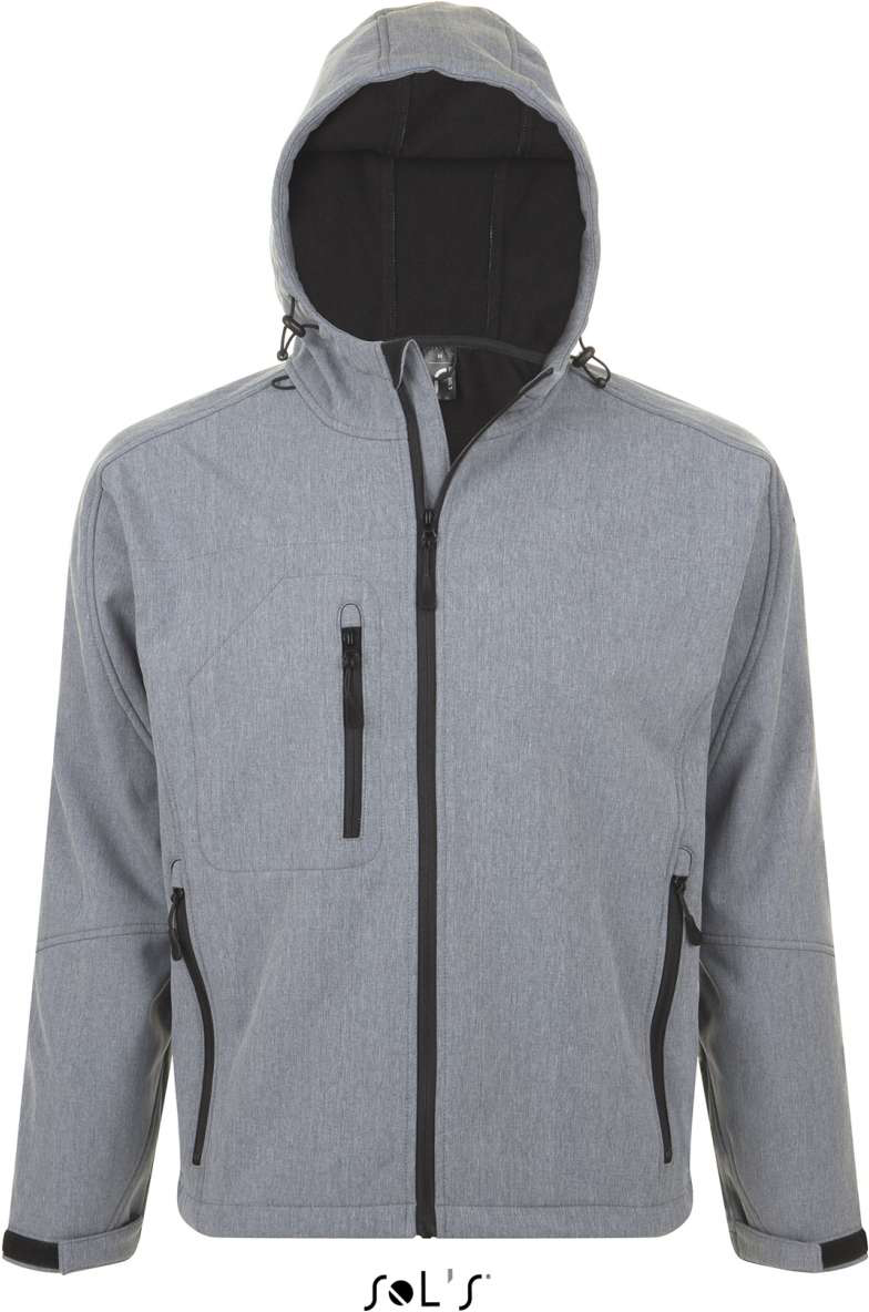 Sol's Replay Men - Hooded Softshell - Sol's Replay Men - Hooded Softshell - Sport Grey