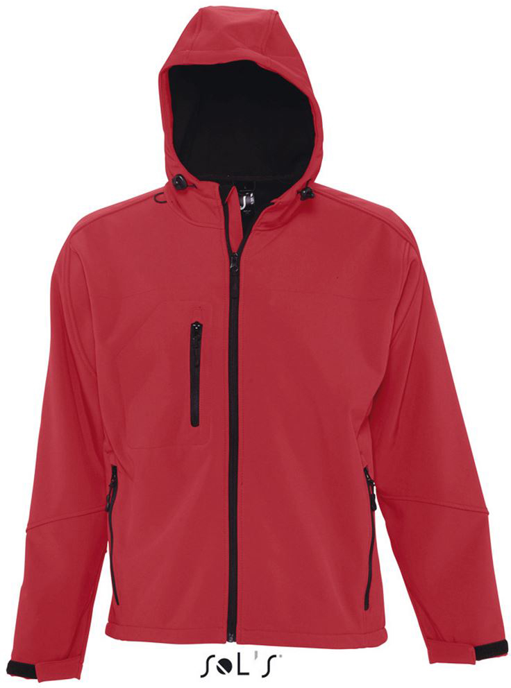 Sol's Replay Men - Hooded Softshell - red