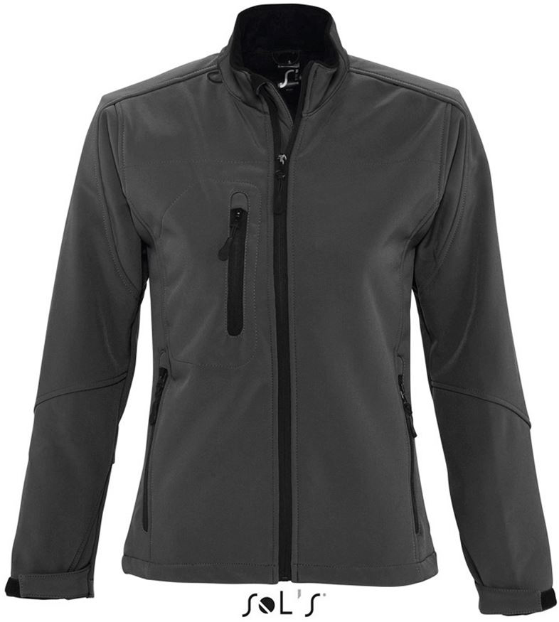 Sol's Roxy - Women's Softshell Zipped Jacket - šedá