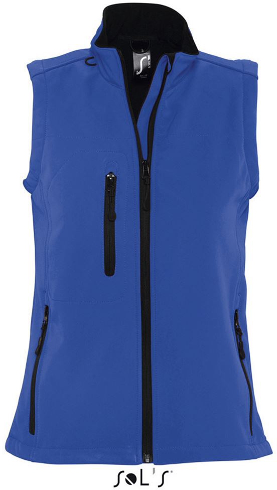 Sol's Rallye Women - Sleeveless Softshell Jacket - blau