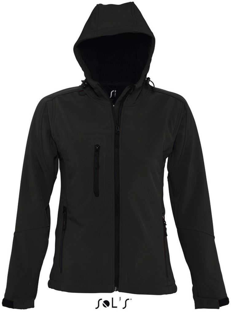 Sol's Replay Women - Hooded Softshell - Sol's Replay Women - Hooded Softshell - Black