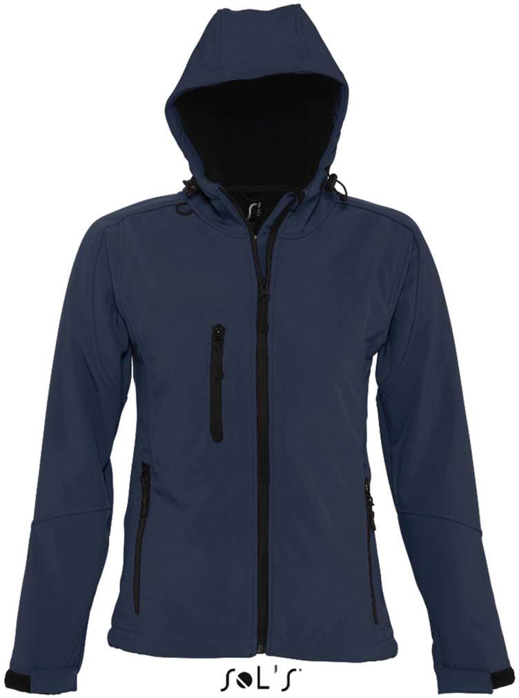 Sol's Replay Women - Hooded Softshell - blue