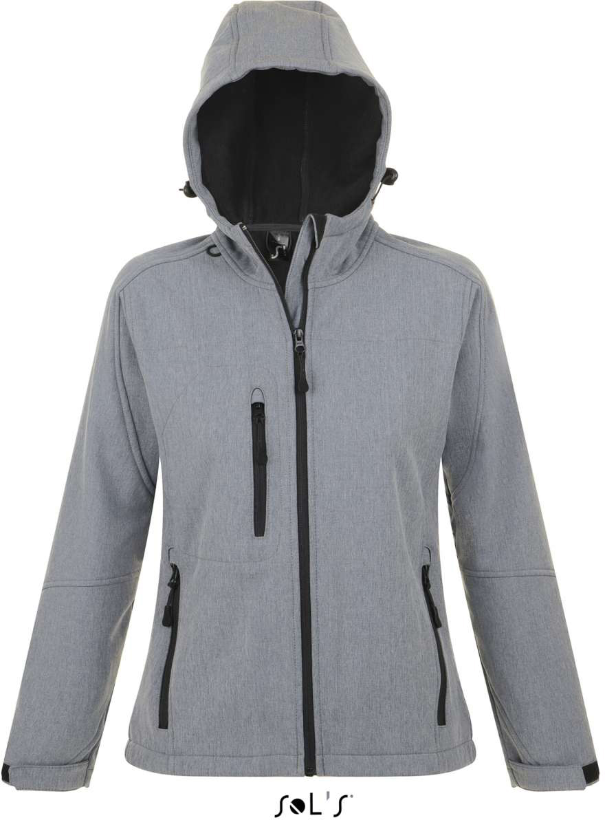 Sol's Replay Women - Hooded Softshell - Grau