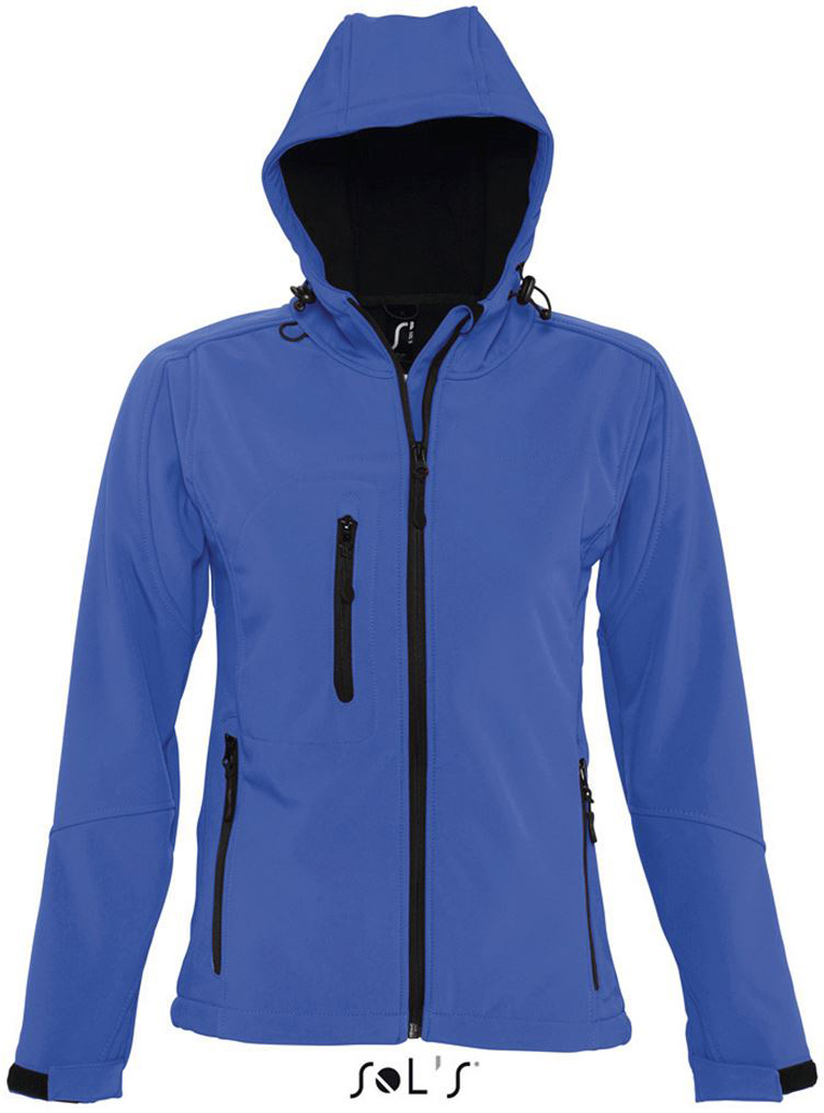 Sol's Replay Women - Hooded Softshell - blau