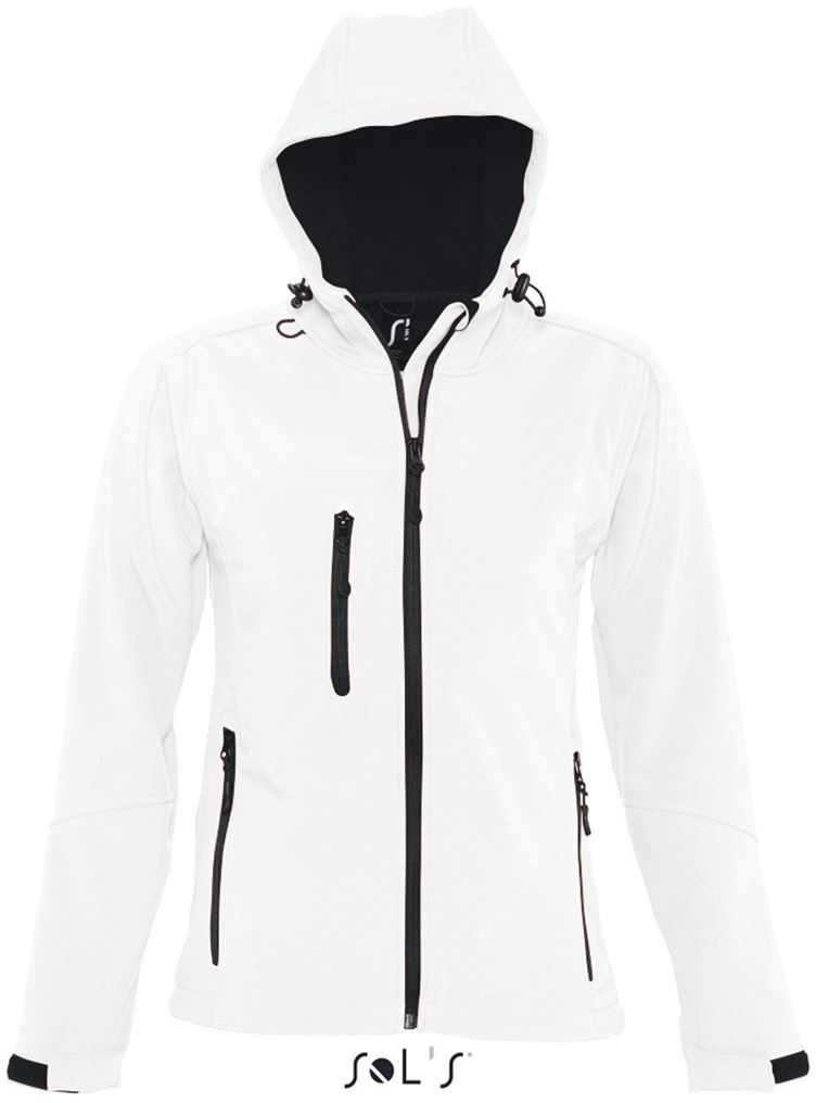 Sol's Replay Women - Hooded Softshell - Weiß 