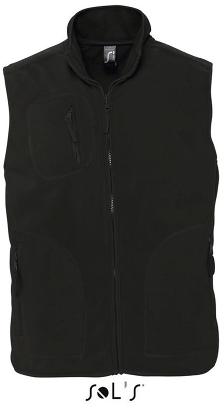 Sol's Norway - Unisex Sleeveless Fleece Cardigan - schwarz