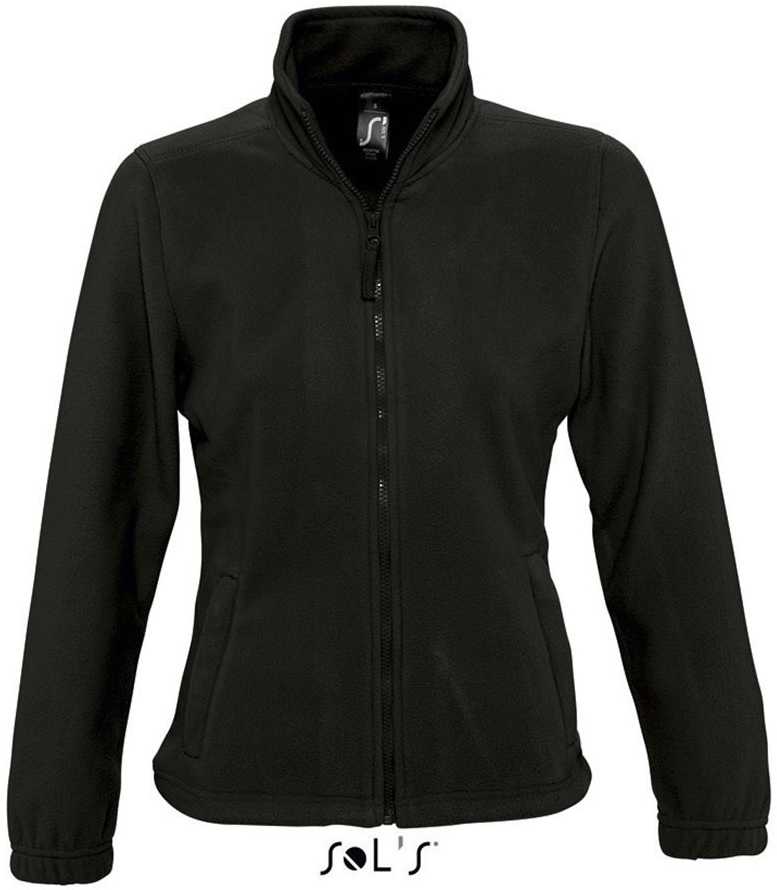 Sol's North Women - Zipped Fleece Jacket - čierna
