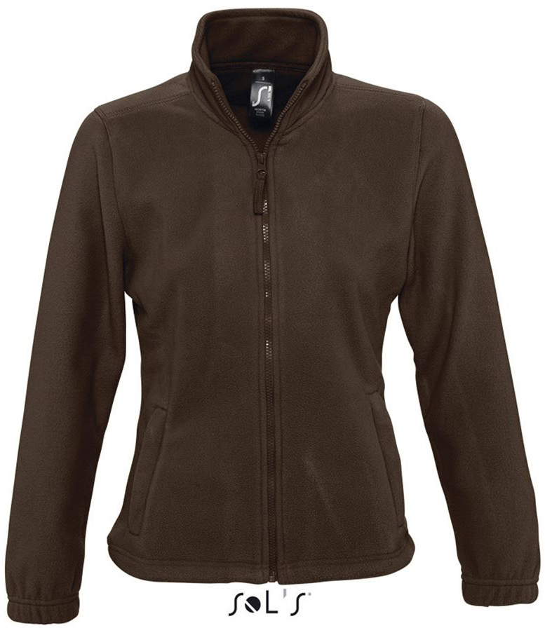 Sol's North Women - Zipped Fleece Jacket - hnědá