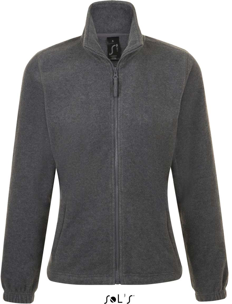 Sol's North Women - Zipped Fleece Jacket - šedá