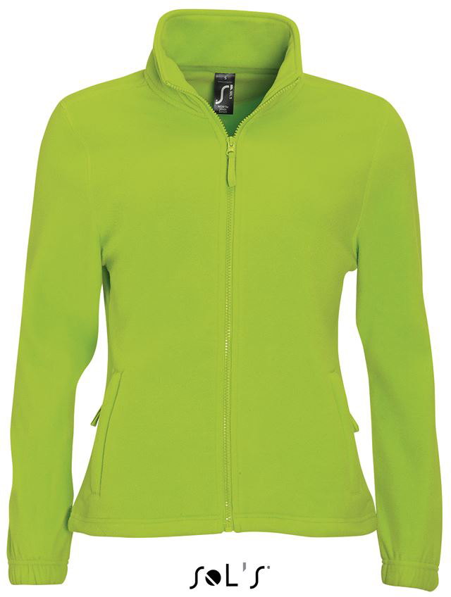 Sol's North Women - Zipped Fleece Jacket - zelená