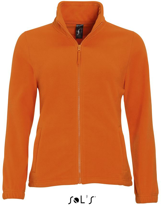 Sol's North Women - Zipped Fleece Jacket - oranžová