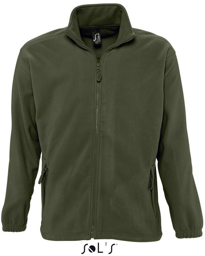 Sol's North Men - Zipped Fleece Jacket - Sol's North Men - Zipped Fleece Jacket - Military Green