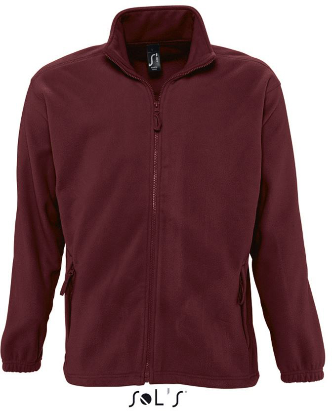 Sol's North Men - Zipped Fleece Jacket - Sol's North Men - Zipped Fleece Jacket - Maroon