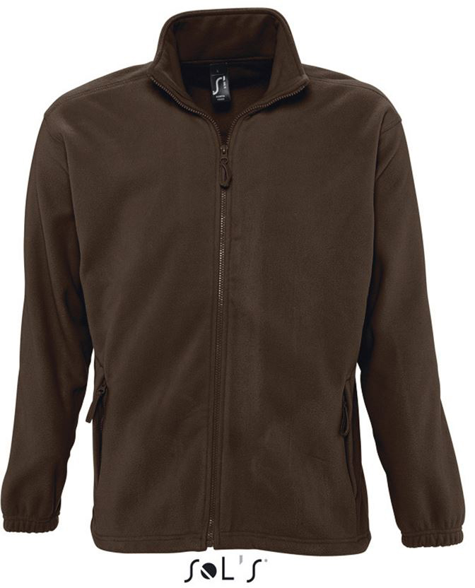 Sol's North Men - Zipped Fleece Jacket - Sol's North Men - Zipped Fleece Jacket - Dark Chocolate