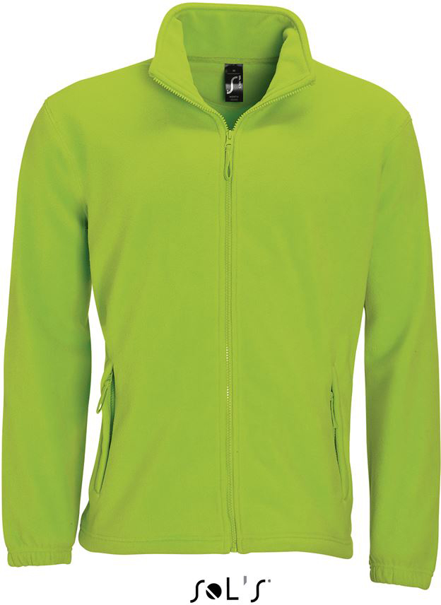 Sol's North Men - Zipped Fleece Jacket - green