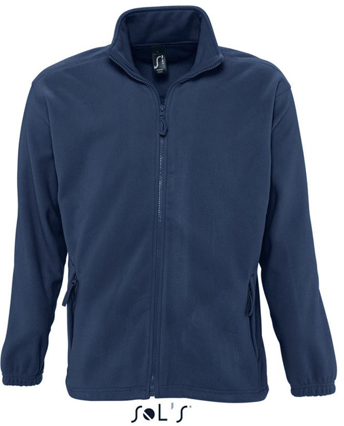 Sol's North Men - Zipped Fleece Jacket - modrá