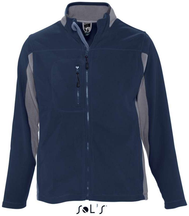 Sol's Nordic - Men’s Two-colour Zipped Fleece Jacket - modrá