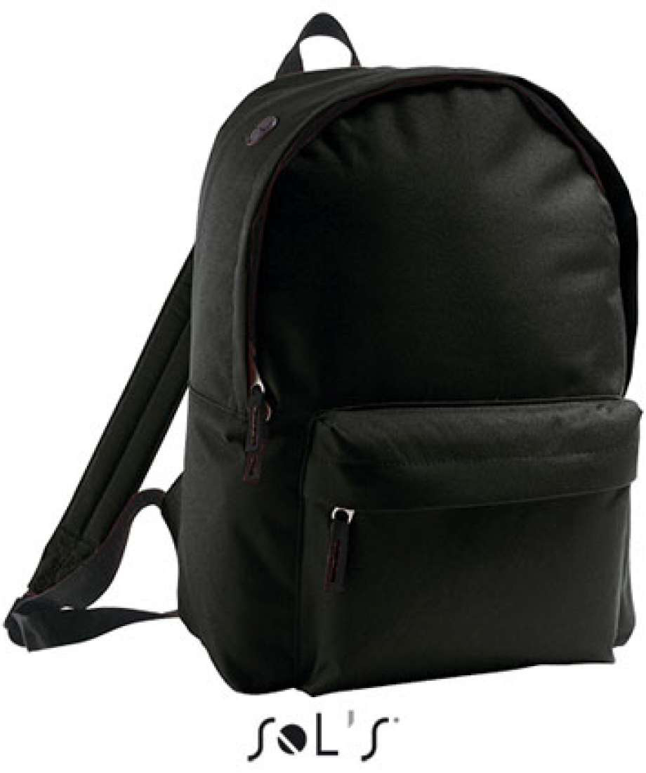 Sol's Rider - Kids' 600d Polyester Rucksack - čierna