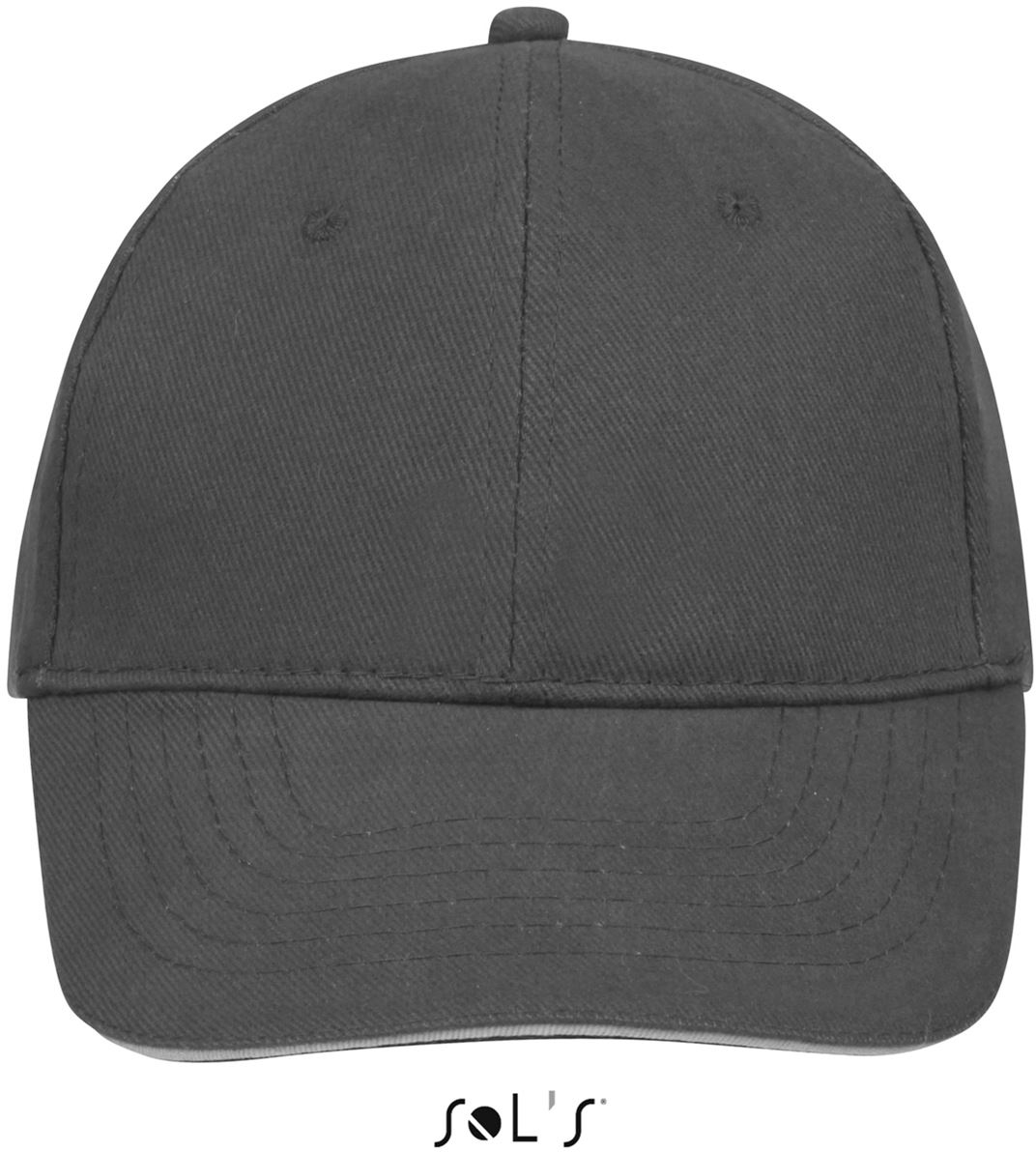 Sol's Buffalo - Six Panel Cap - šedá