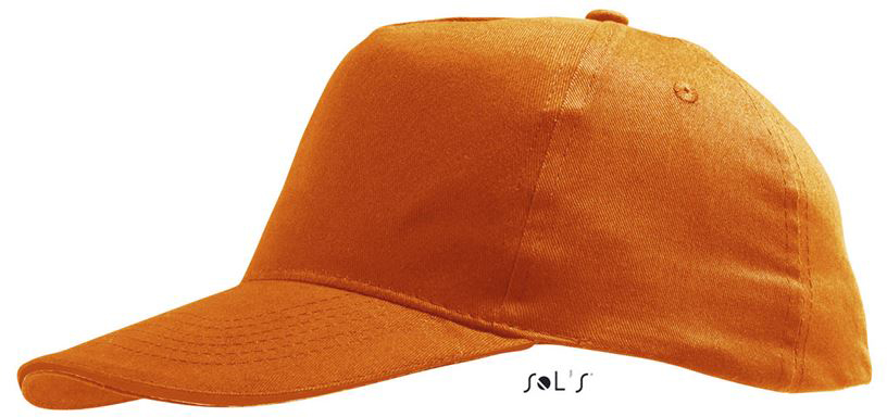 Sol's Sunny Kids - Five Panels Cap - Sol's Sunny Kids - Five Panels Cap - Orange