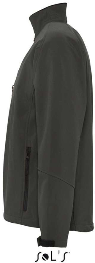 Sol Soft Shell Sol's Relax - Men's Softshell Zipped Jacket | so46600ch-s | Grey ...